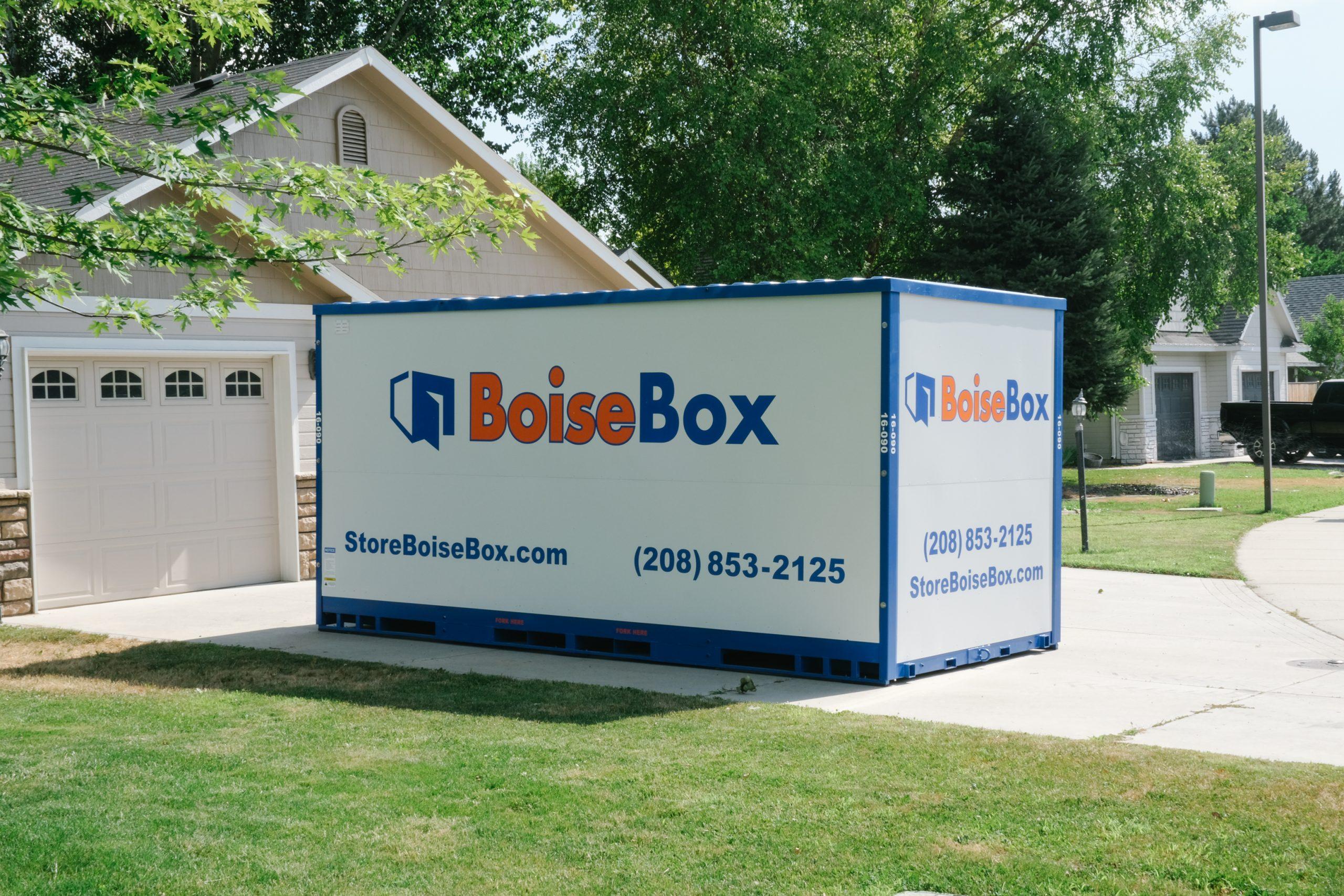 BoiseBox portable storage container delivered in Redmond
